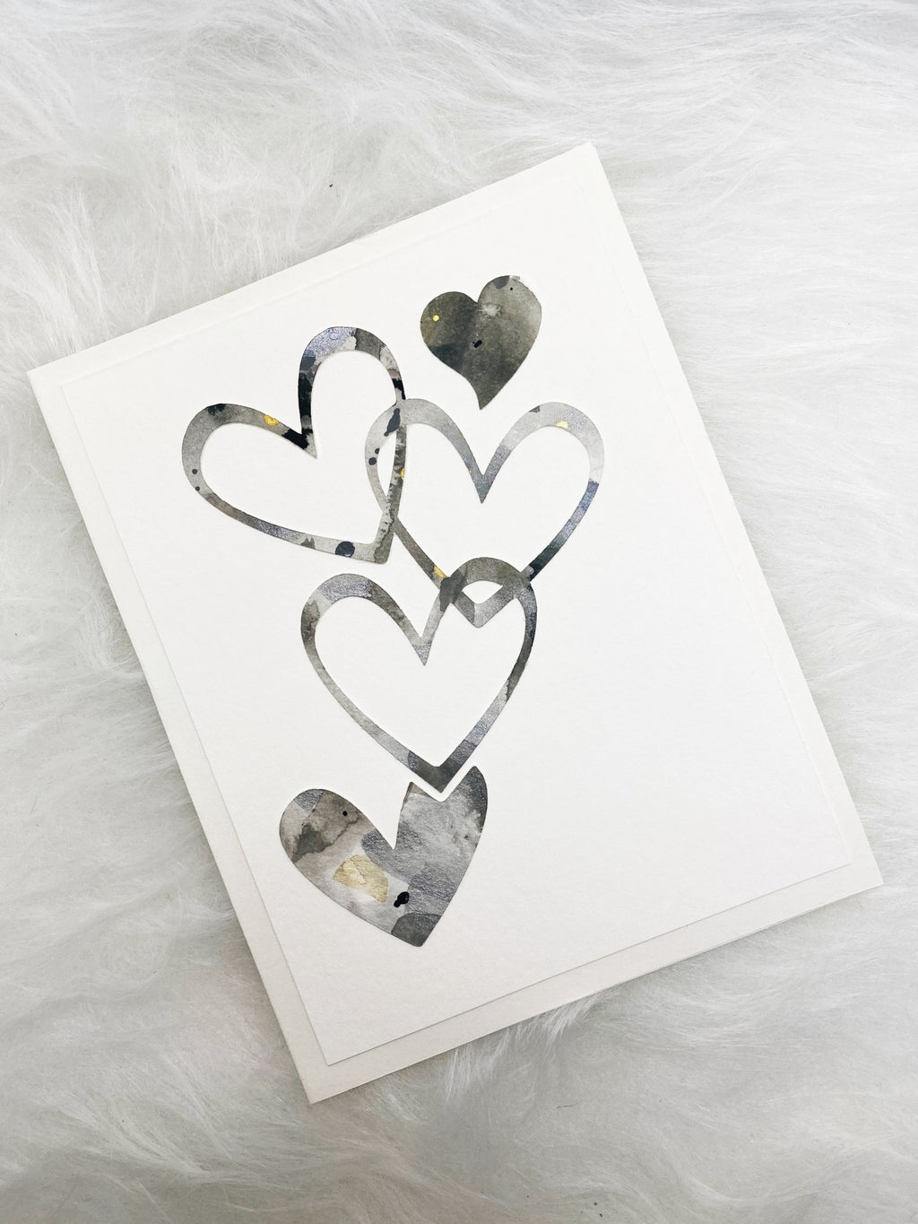 Black & White Cut-Out Hearts