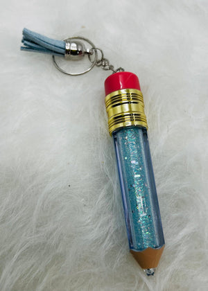 Glitter Pencil Keychain