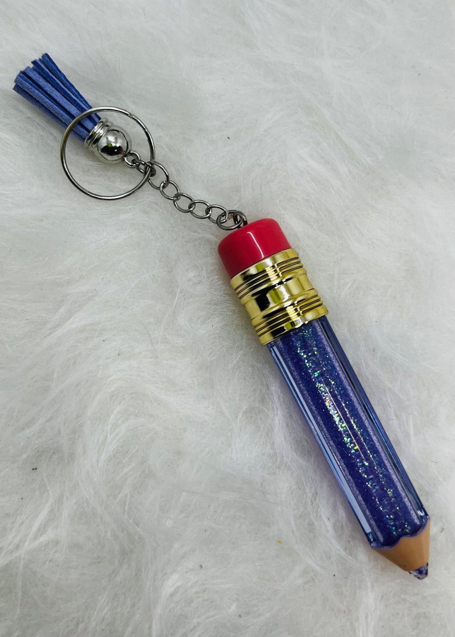 Glitter Pencil Keychain