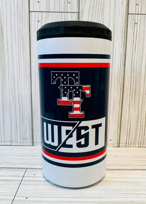 Top Tier West Can Cooler (Square Logo)