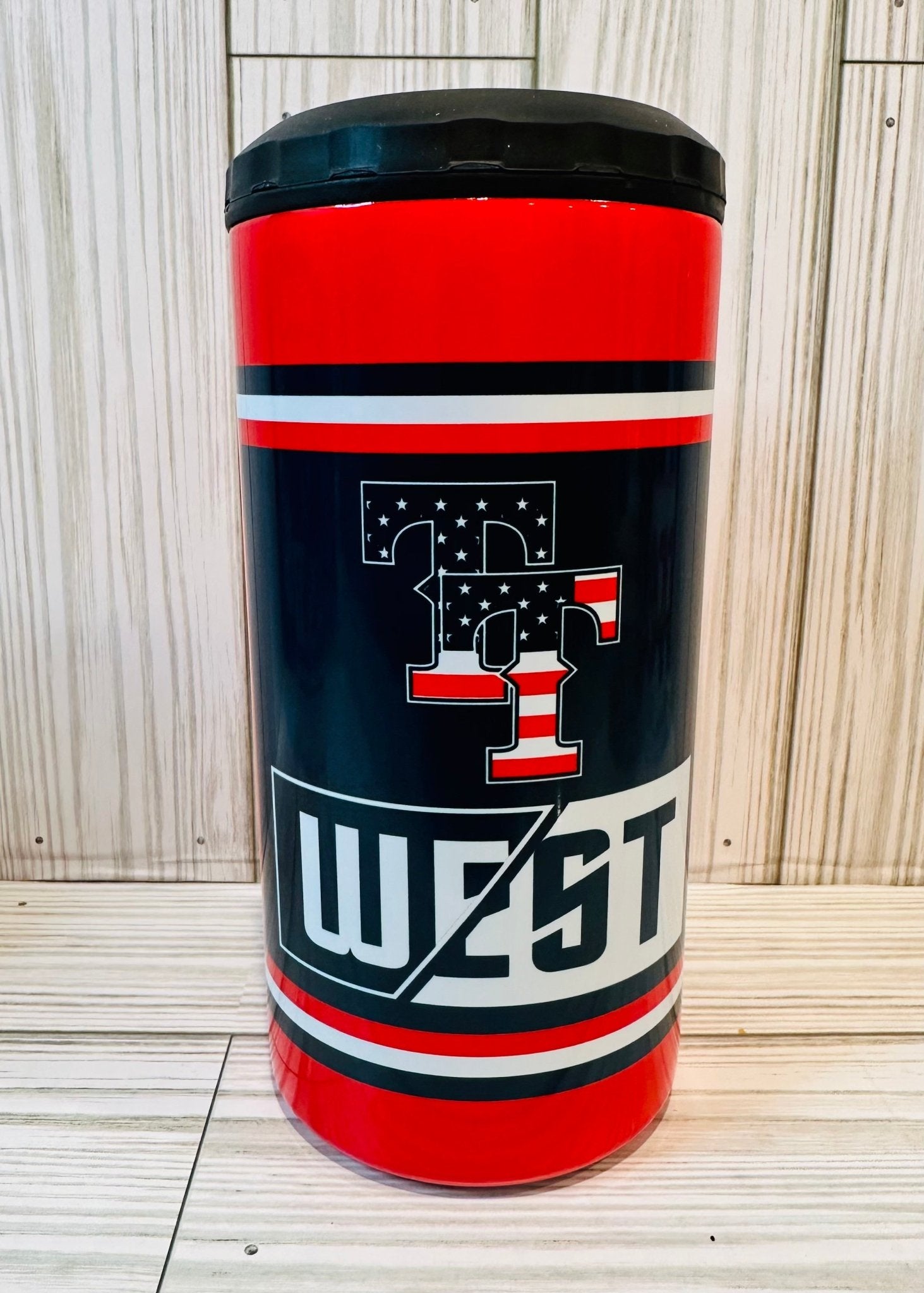 Top Tier West Can Cooler (Square Logo)