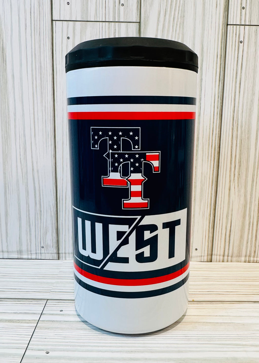 Top Tier West Can Cooler (Square Logo)